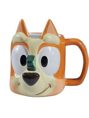 Zak Designs Bluey Bingo Figural Sculpted Ceramic Mug 15 oz 443 ml